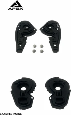 APEX MI200 Visor plates inc. Screws