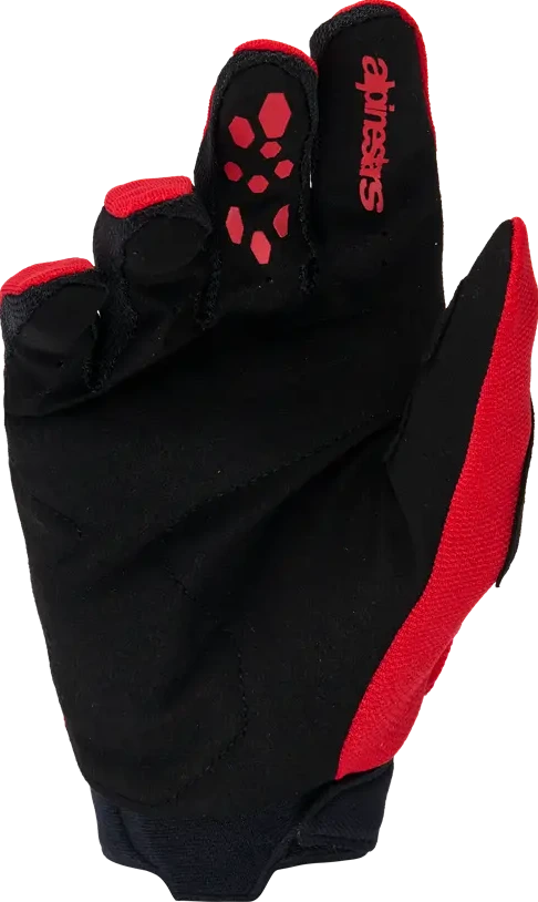 GLOVES YTH FULL BORE V2 RED/BLACK XXS