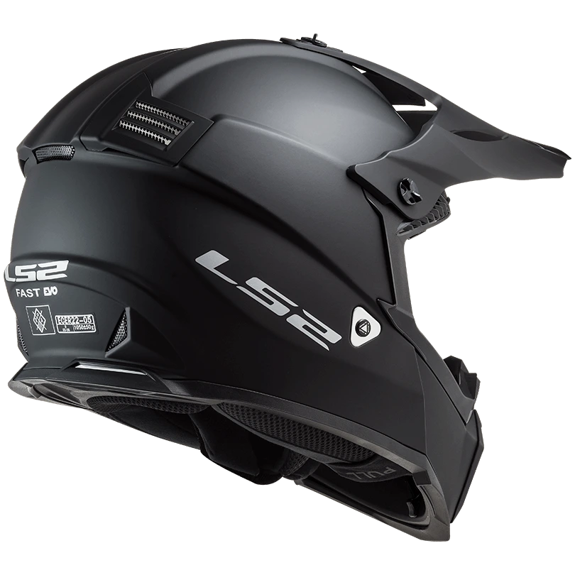 LS2 MX437 FAST EVO helmet - L, Matt Black