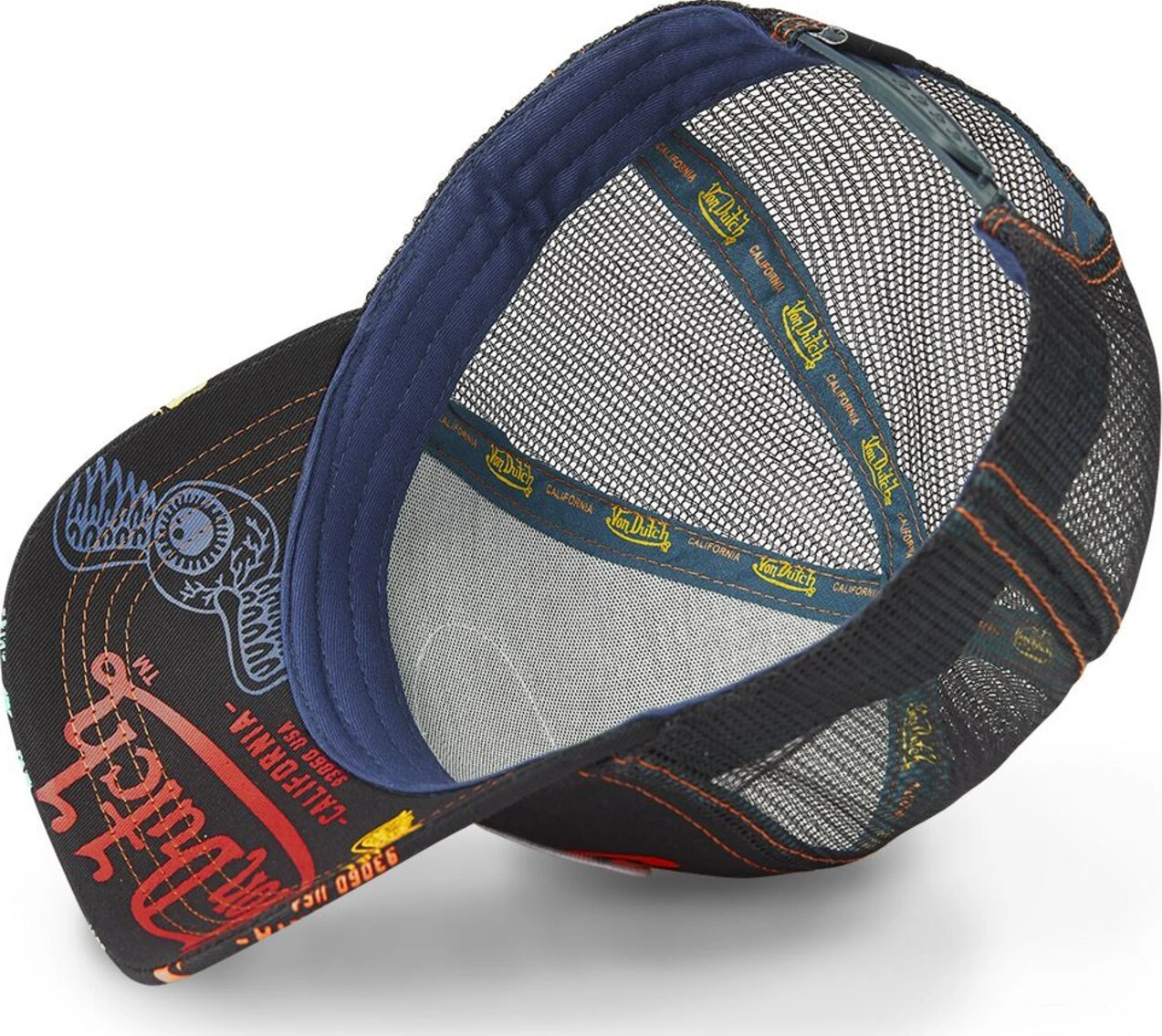 Von Dutch Logo Everywhere cap black/multicolour