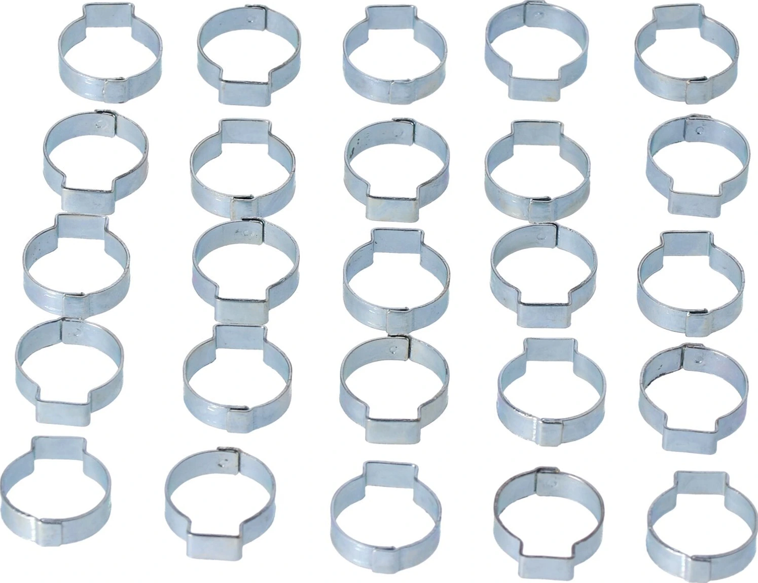 Crimp hose clamp, 13/16 (20.57mm) ID. Zinc