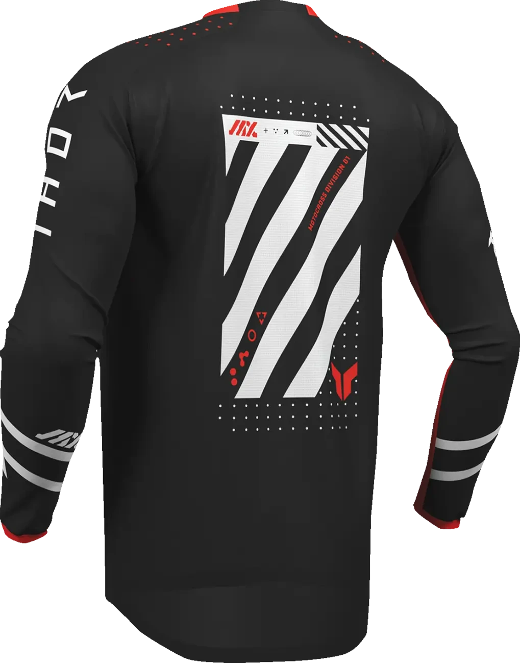 JERSEY YTH LAUNCHMODE FUTURA BLK/RD 2XS