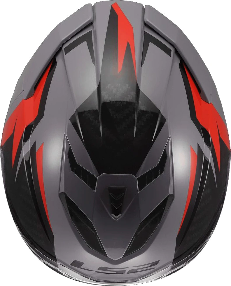 LS2 FF818 STORM III DYNAMO Helmet - Grey Red, 3XL