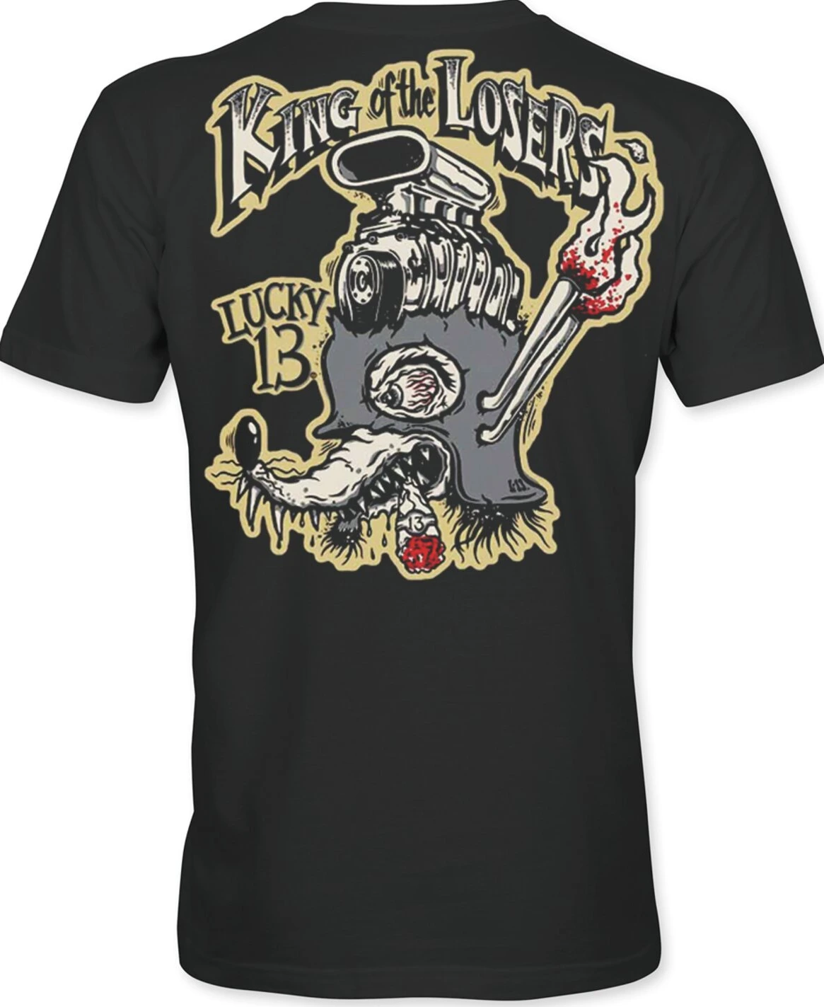 Lucky 13 King Of Losers t-shirt, Black, 3XL