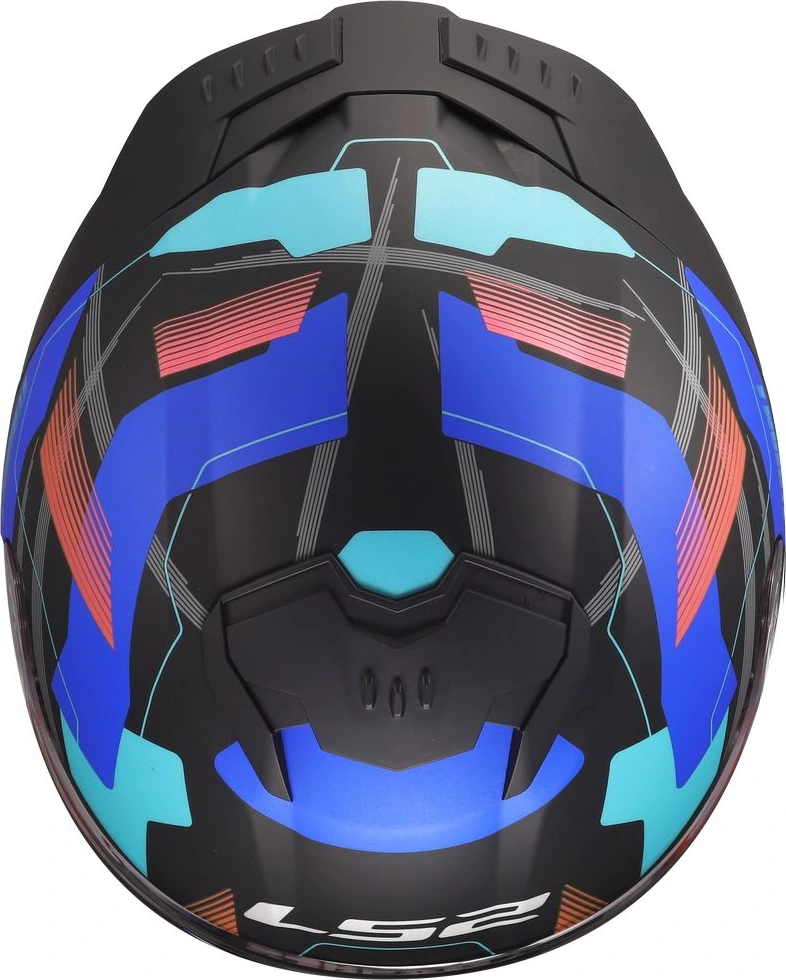 LS2 FF808 STREAM II MIKA Helmet - 2XL, Black Blue
