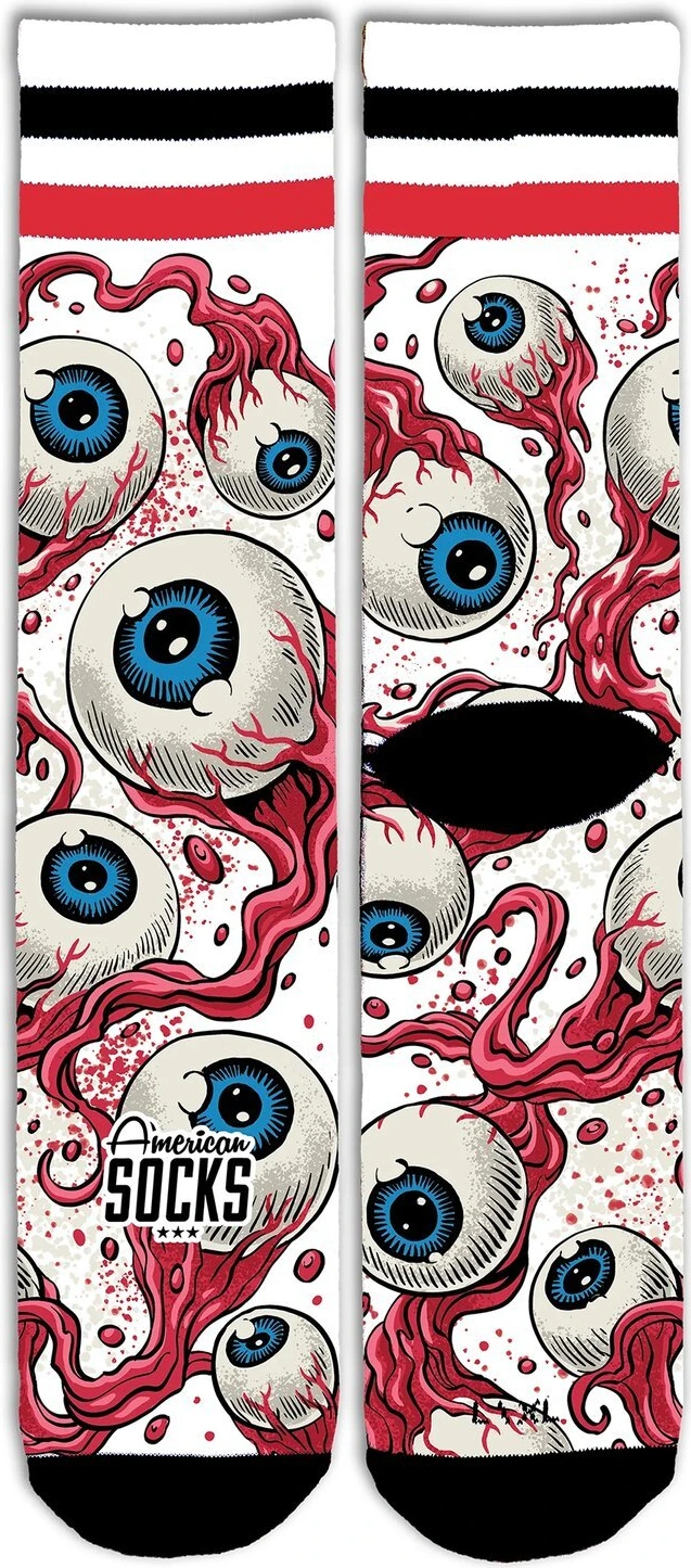 American Socks Eyeblast Signature socks, White, L/XL