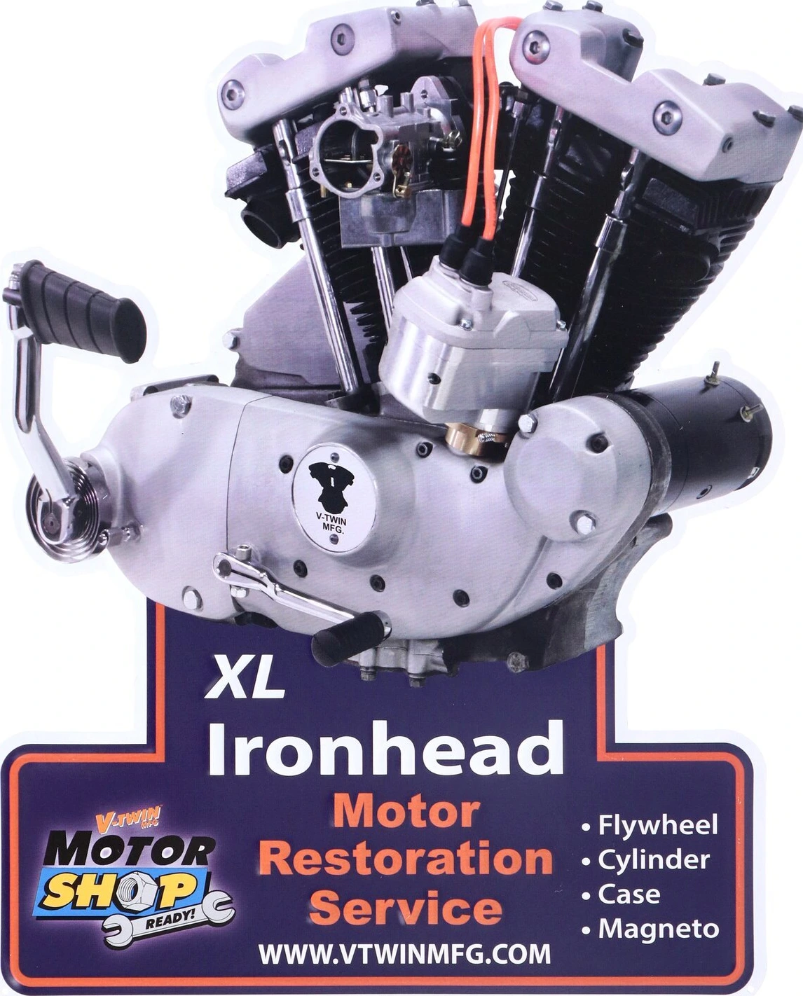 V-Twin Mfg, motor plaque V-Twin engine models