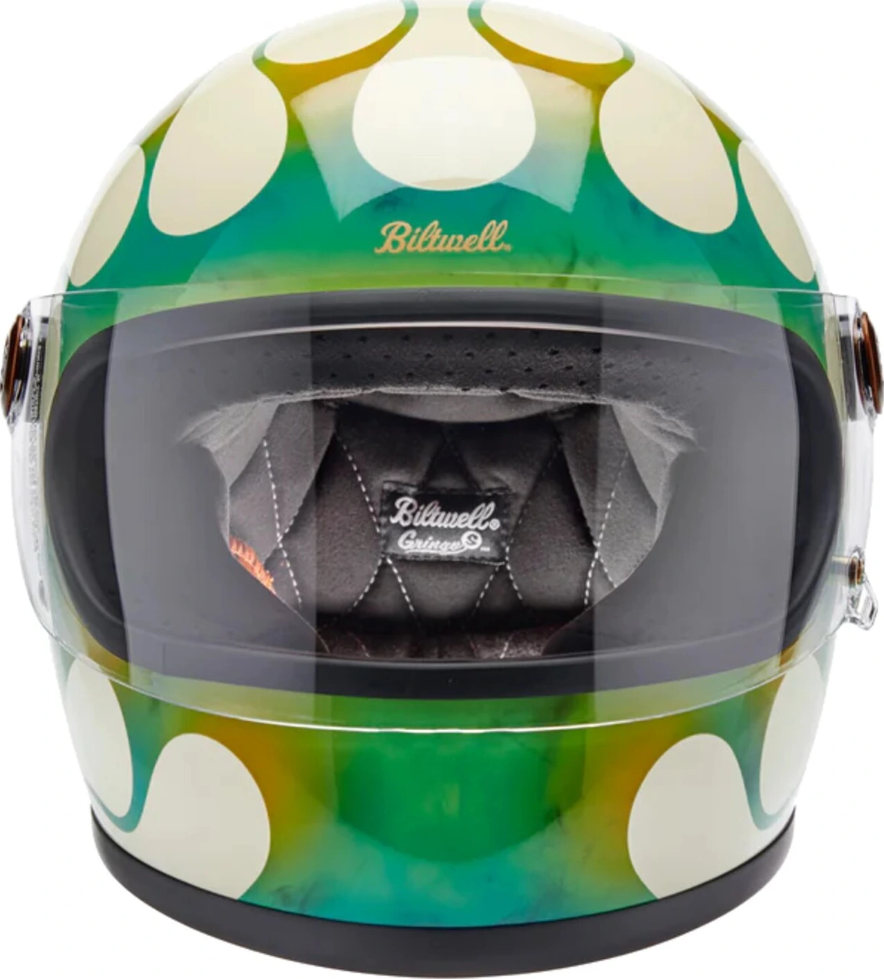 Biltwell Gringo S x Born Free collab helmet, Green, 2XL, Gloss