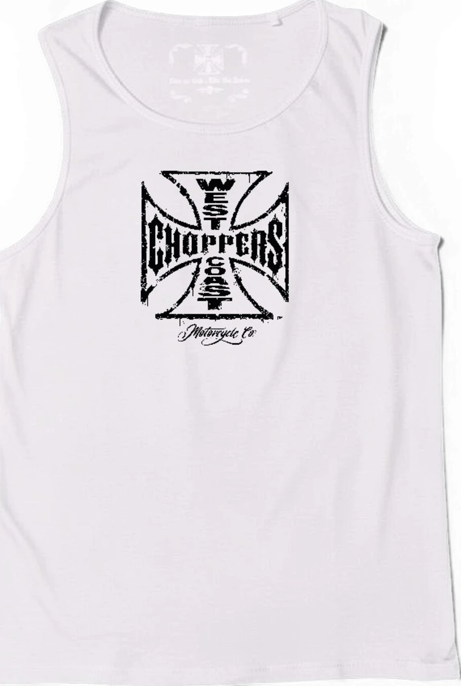 WCC Worn Cross tanktop, White, S