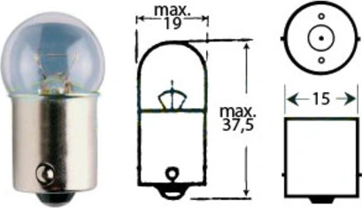 Polttimo 12v 10w Ba 15s