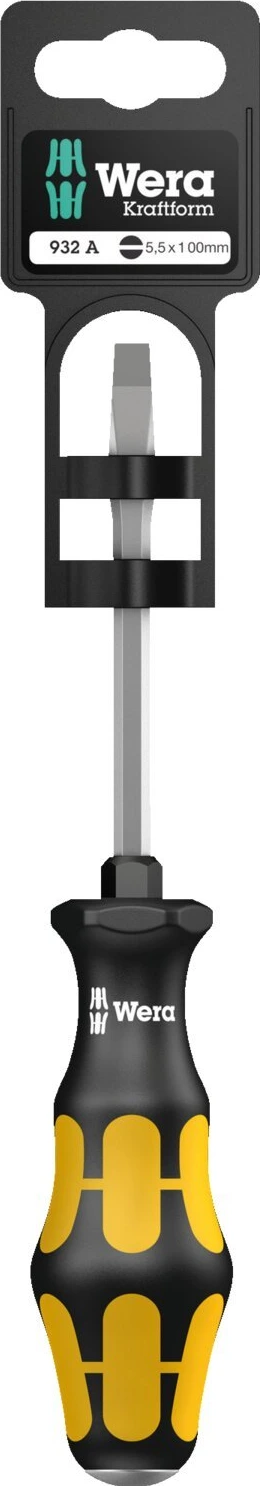 Wera screwdriver for slotted screws Series 900, Black, 100 mm
