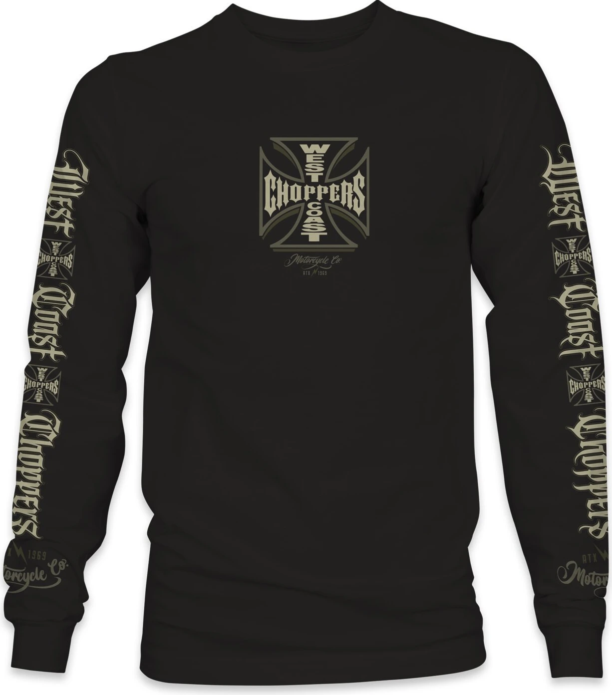 WCC Gangscript long sleeve, Black, S
