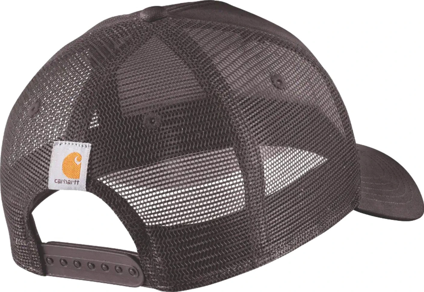 Carhartt Twill Mesh-Back Script cap, dark sepia