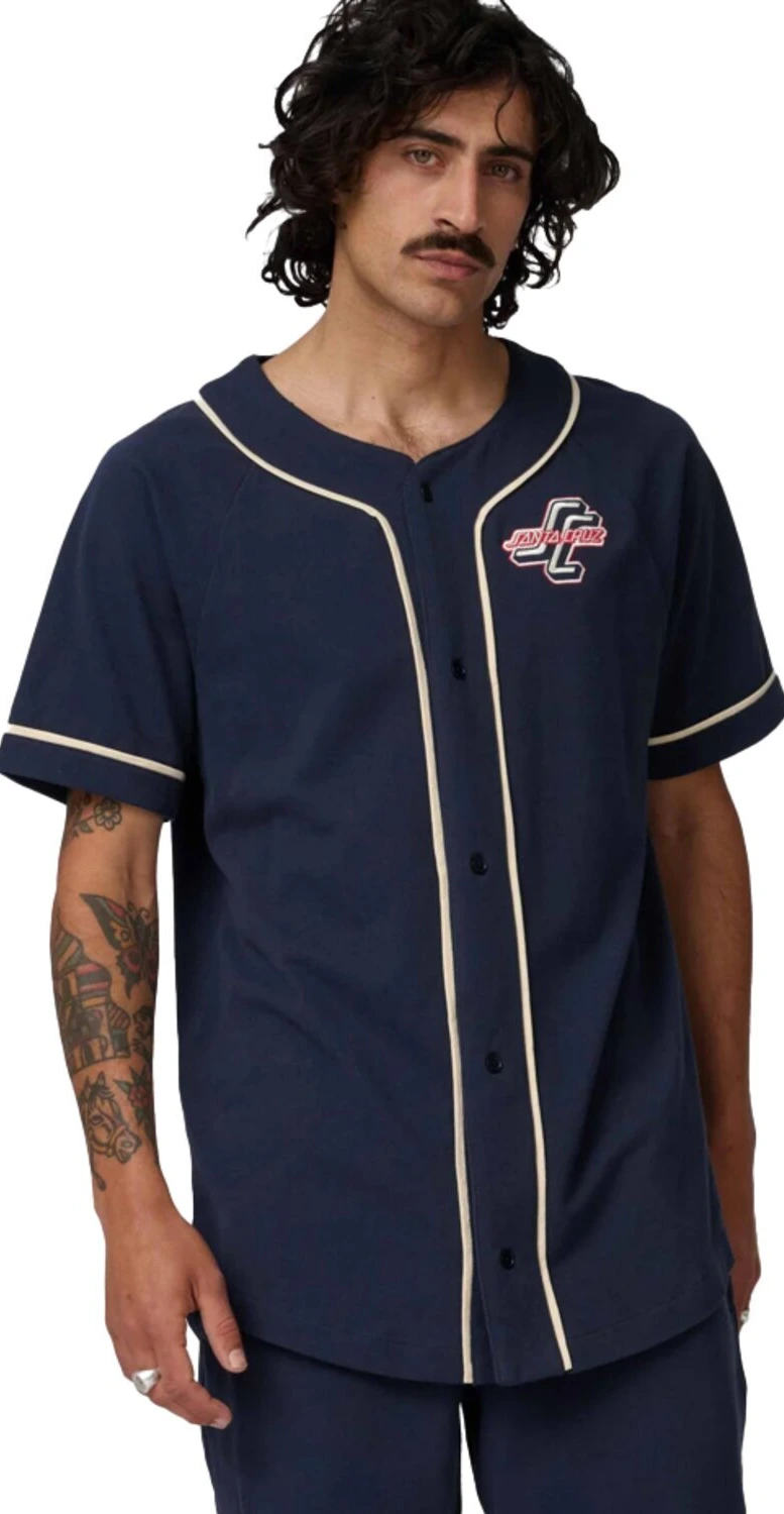 Santa Cruz Outer OGSC Baseball shirt, Navy, S