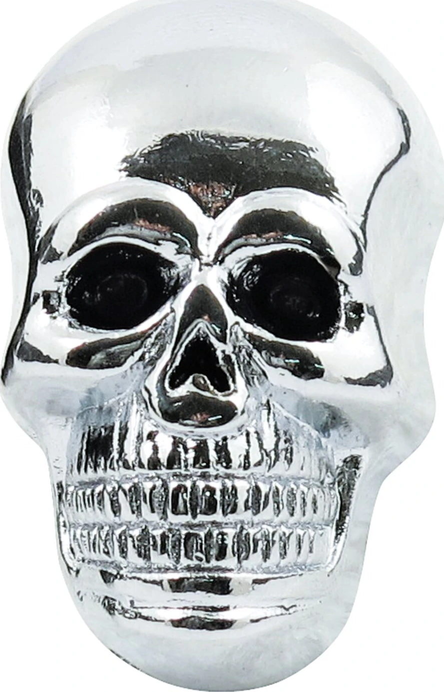 Chrome skull large 5/16 - 18, stud