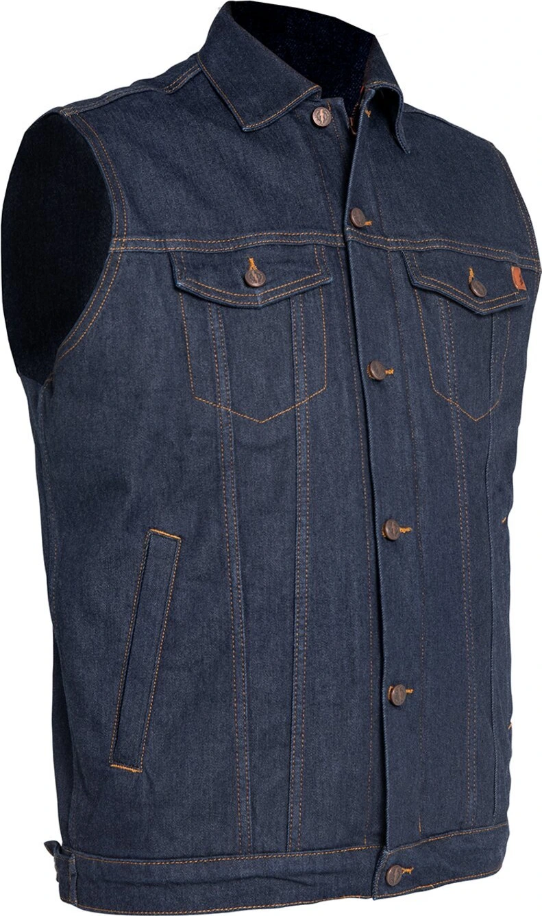 John Doe Vest, raw blue le, S