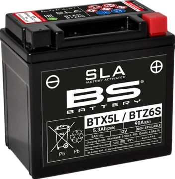 BS Battery BTX5L/BTZ6S (FA) SLA - Sealed & Activated