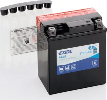 Exide аккумулятор ETX7L-BS