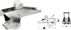 SS seesaw stemhead roller