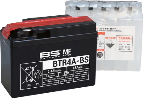 BS Battery BTR4A-BS MF (cp) Maintenance Free
