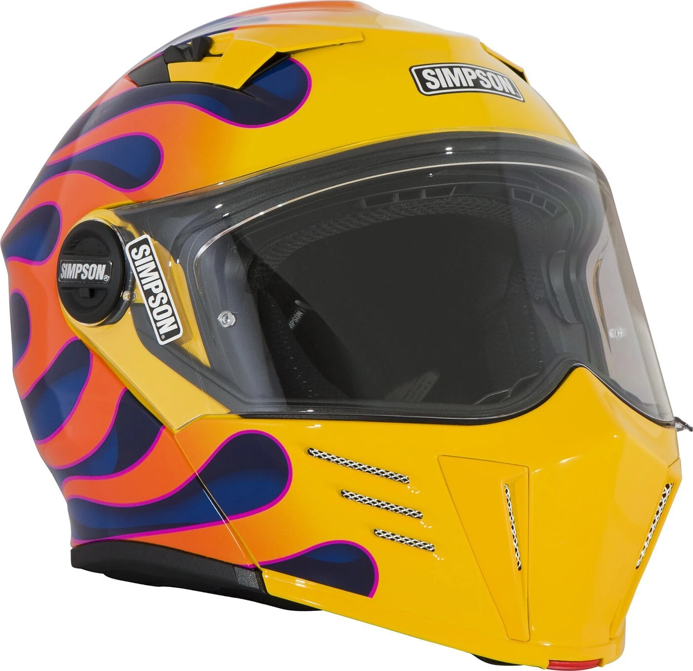 S — Simpson Darksome Wildfire helmet, Orange, Gloss, S