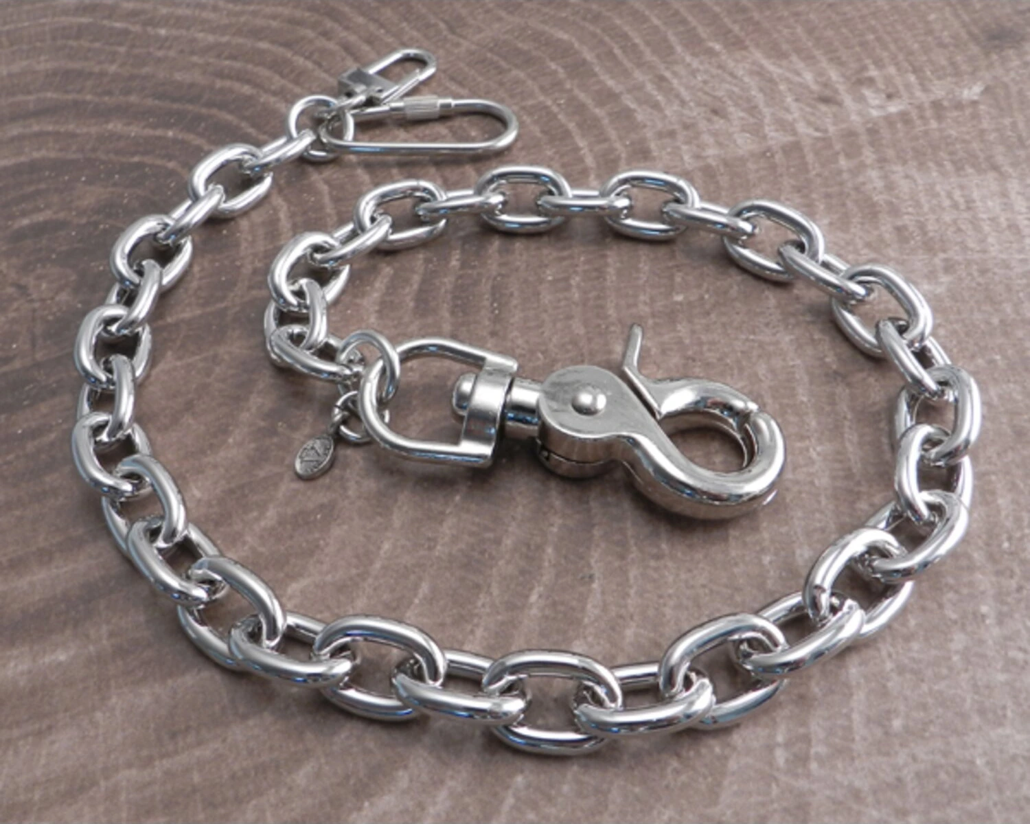 Amigaz Link Wallet Chain 16", Silver