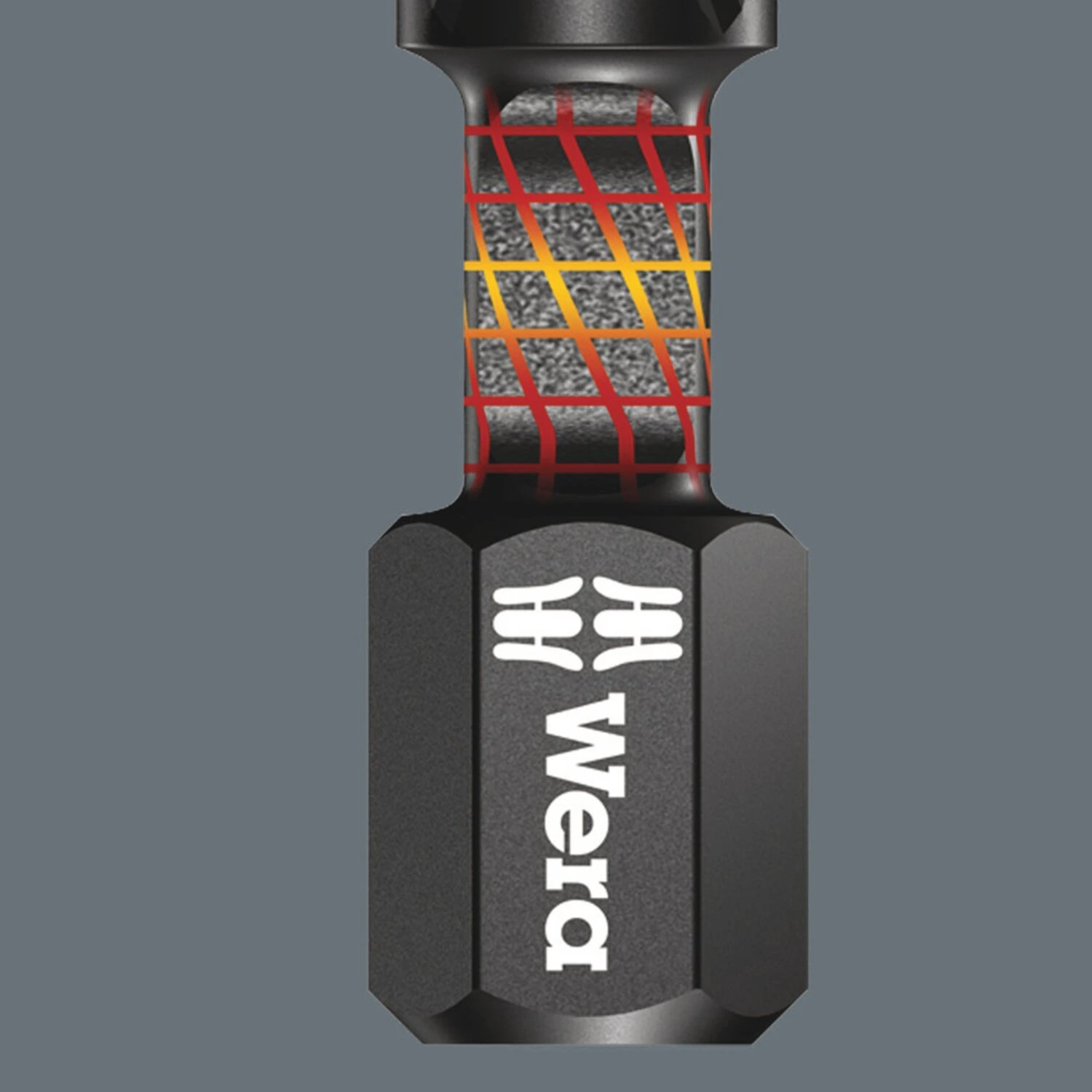 Wera 1/4" bit for Phillips screws Impaktor PH1, Red, 25 mm