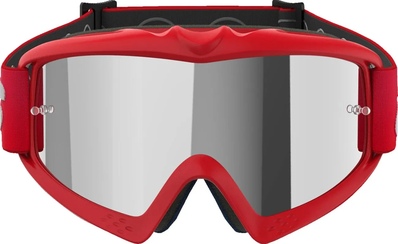 GOGGLE YTH VISION BLAZE RED MIRROR-SIL