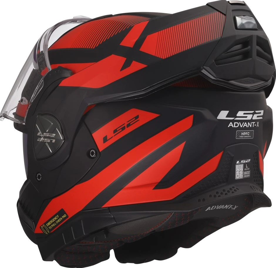 LS2 FF901 ADVANT X NOVA Helmet - Black Red, L