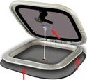 Mosquito net for hatches, small