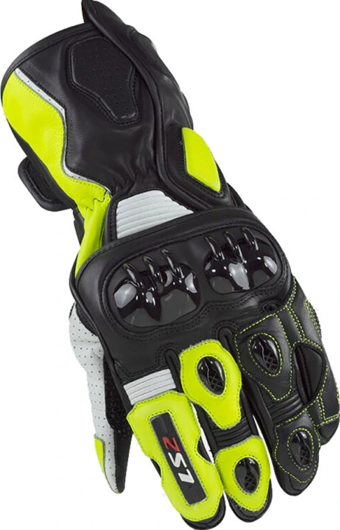 LS2 Swift Racing Gloves - Black Neon Yellow, 2XL