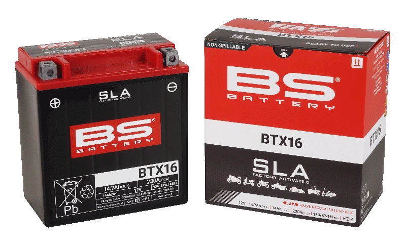 BS Battery BTX16 (FA) SLA - Sealed & Activated