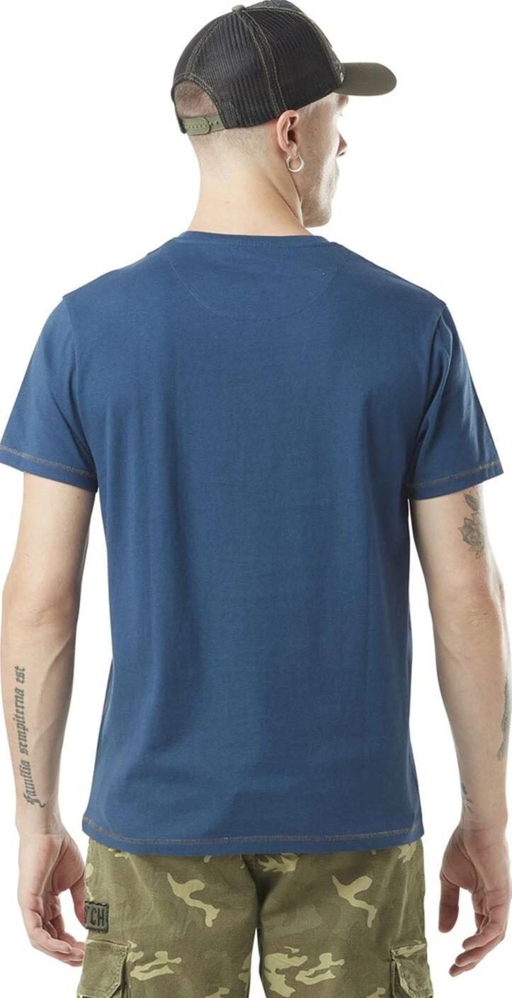 Von Dutch Drive t-shirt blue/white, S