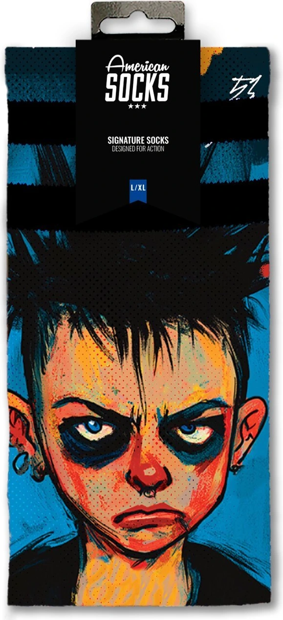 American Socks Youth Regegade Signature socks, Blue, S/M