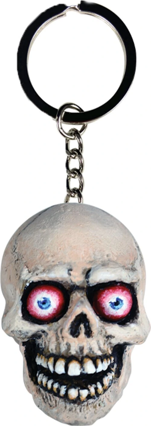 Lethal Threat Eyeball Skull key chain