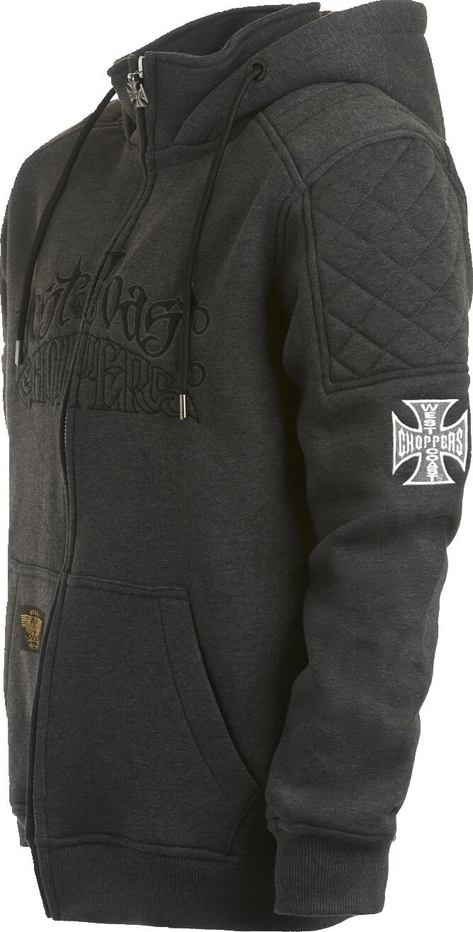 WCC Choppers Por Vida zip hoodie, grey, S