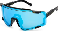 AMOQ Align Performance Sunglasses Black Splash - Ice Blue Mirror