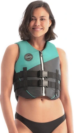 Nylon Vest Women Vintage Teal S+