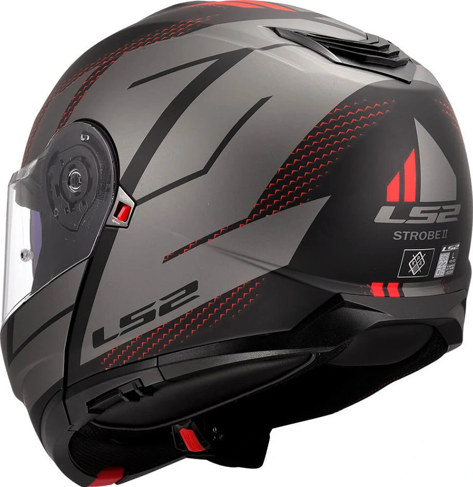 LS2 FF908 STROBE II CODE helmet - M, Black Grey