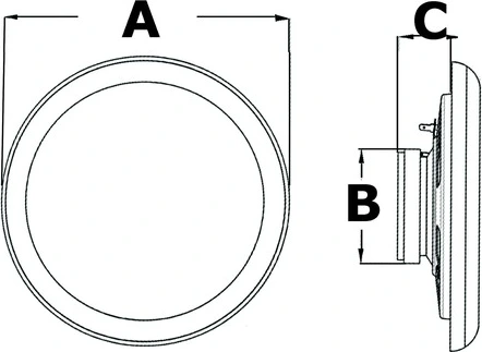 4'' dual cone marine speaker