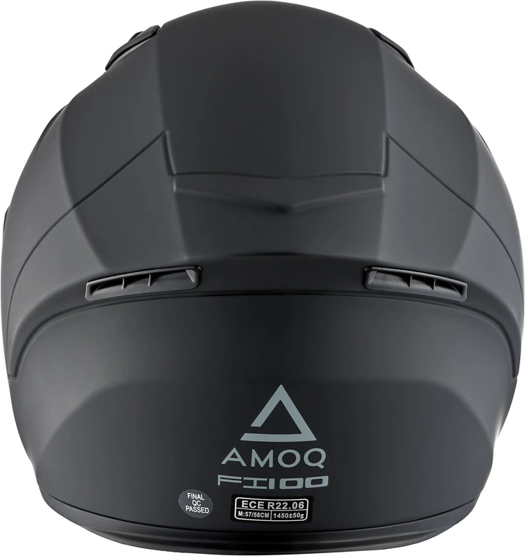 AMOQ Helmet FI100 Solid matt black JNR, YM