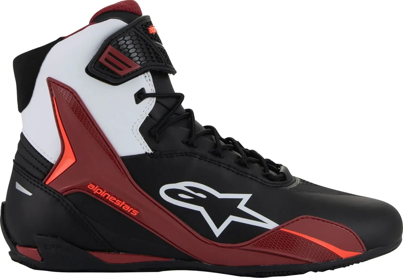SHOES FASTER-4 BK/WH/DK RD 7