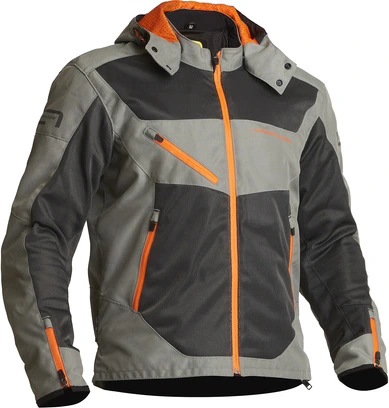 Lindstrands Textile Jacket Rexbo Grey/orange, 48