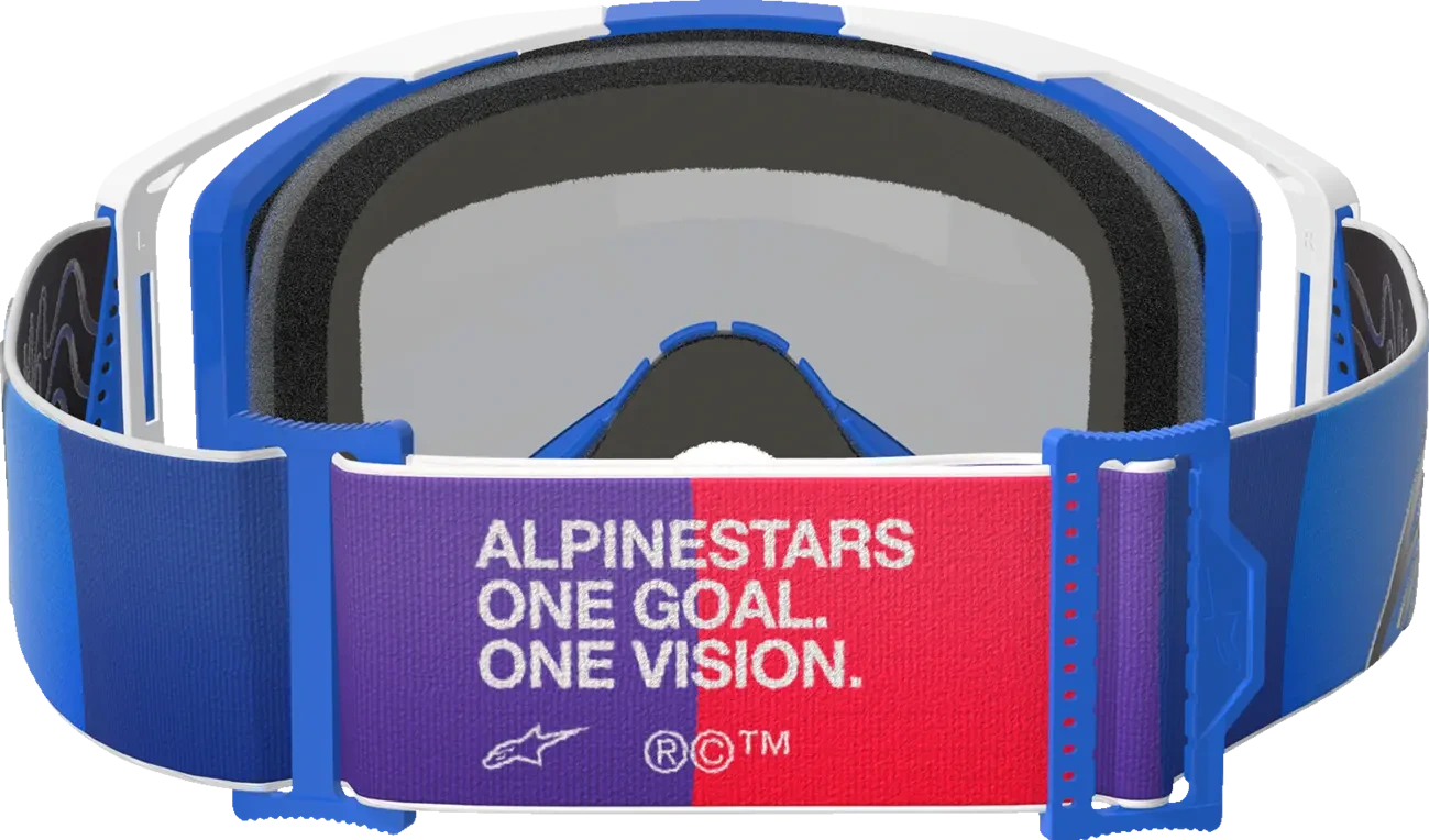 GOGGLE VISION 8 CORP BL/WT MIRROR-BLUE