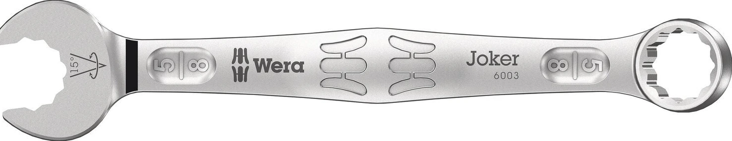 Wera wrench open/ box end 5/8" Joker 6003 series, Blue, 182 mm