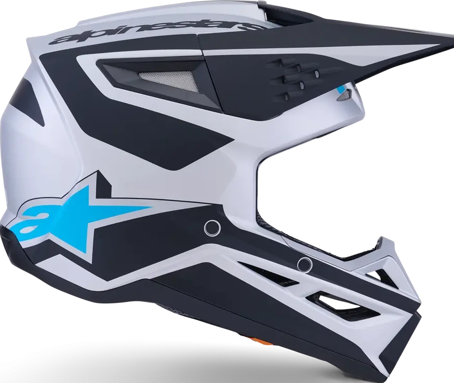 HELMET SM3 HEAT SILV/BL/BLK XS
