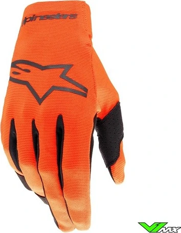 Alpinestars Gloves Youth Radar Hot Orange Black, XS