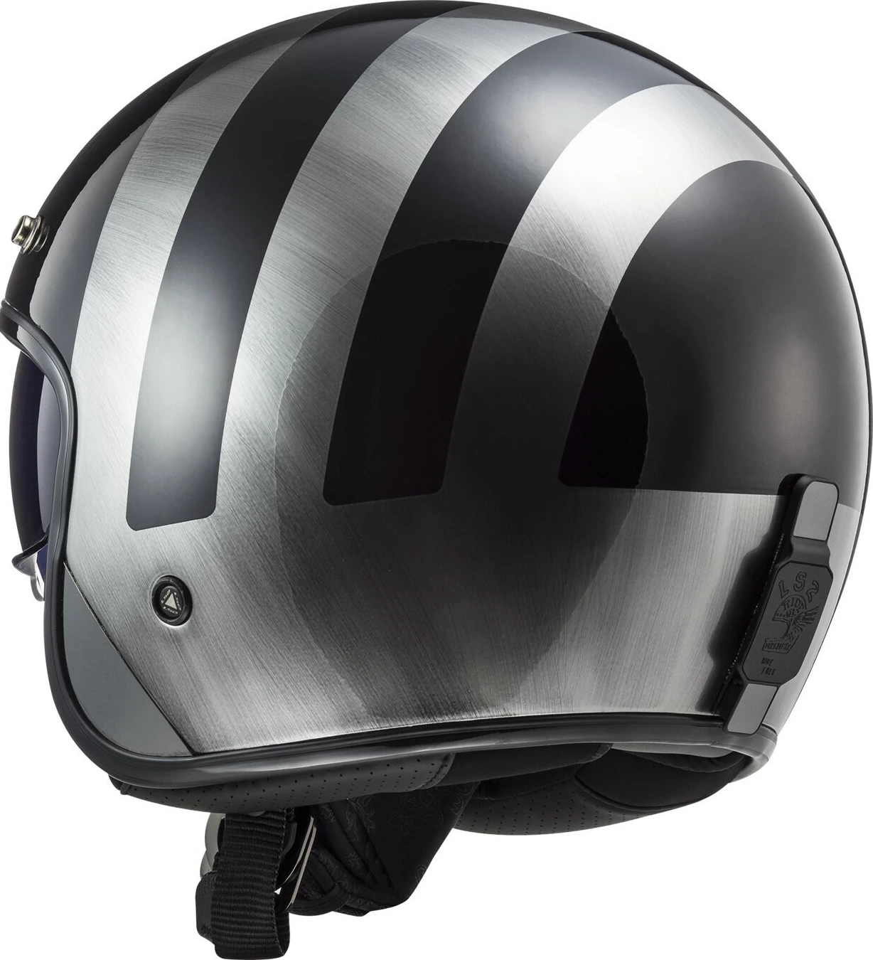 LS2 Bob II Lines helmet lines, Black, XS, Gloss