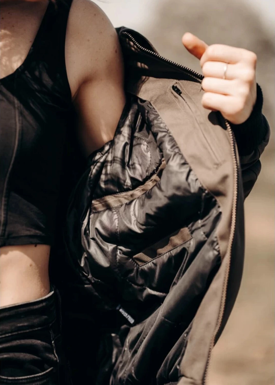 Holy Freedom Bomber jacket, Khaki, M