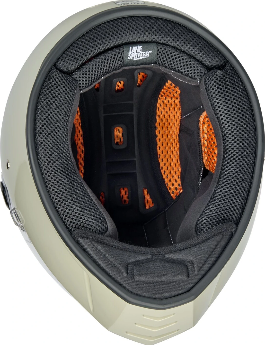 Biltwell Lane Splitter helmet, chalk Gray, 2XL, Gloss
